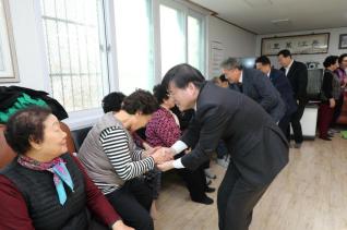 산본1동 경로당 방문 신년인사