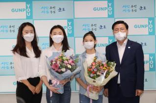 G-스포츠클럽 리듬체조 선수 격려