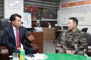 3대대장 방문 접견