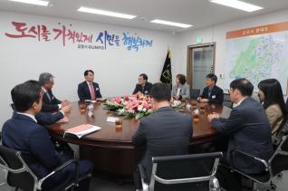 국내 자매단체 축하사절단 방문 접견