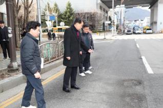 도로 포트홀 현장 점검