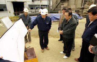 대형 공사장 현장 방문