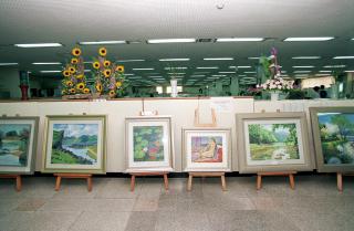 민원실 내 그림,꽃꽃이 전시