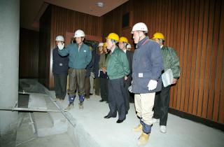 시민회관 공사장 방문