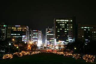 중심상가 간판정비 야경 및 청사야경