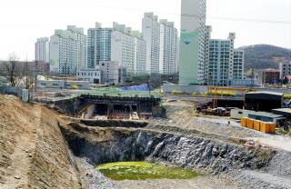 당정 고천간 도로개설공사 현장