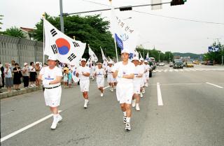 정부수립 50기업 전국일주 태극기달리기