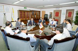 중국 무순시 경제시찰단 방문