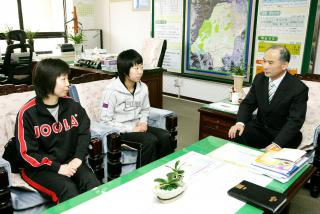 양하은 탁구선수 방문격려