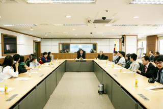 아시아 선수권 바둑대회 참가국 선수단 접견