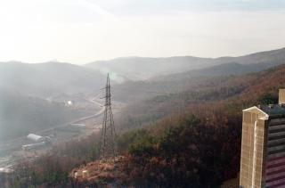 한양아파트에서 본 소각장 촬영