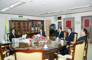 중국 도문시 공무원 일행 방문 접견