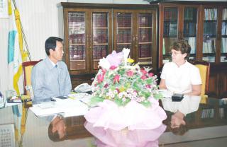 세계 보건기구 자문단 방문 영접