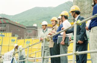 시민회관 신축공사 현장순시
