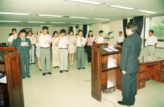 인사발령 사령장 교부