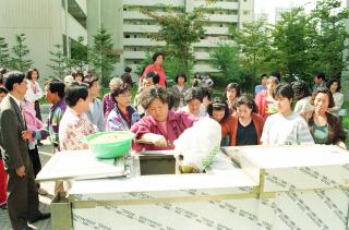 음식물 쓰레기 속성 발효기 가동식.시범