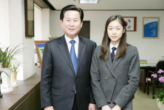 피겨스케이트 김연아 선수 방문 격려