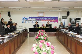 캐나다 벨빌시 축하사절단 접견