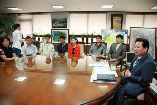 도체전 볼링선수 격려(종합2위)