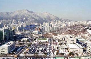 수리산 설경, 반월저수지 