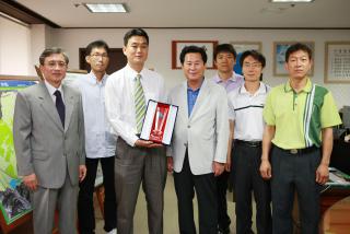 생활체육 축구(30대)선수단 방문(도지사기 3위)