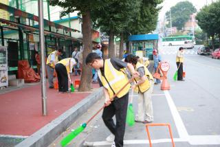 간부공무원 환경미화원 체험
