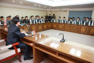 제9회 경기도지사기 학생축구대회 출전선수단 격려(용호고 우승)