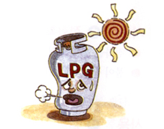 LPG 가스통 이미지
