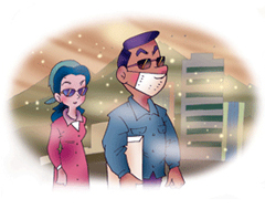 황사현상이 심할때에는 이미지