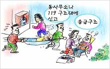 사람이 죽었거나 부상달했을때는(동사무소나 119 구조대에 신고, 응급구조) 이미지
